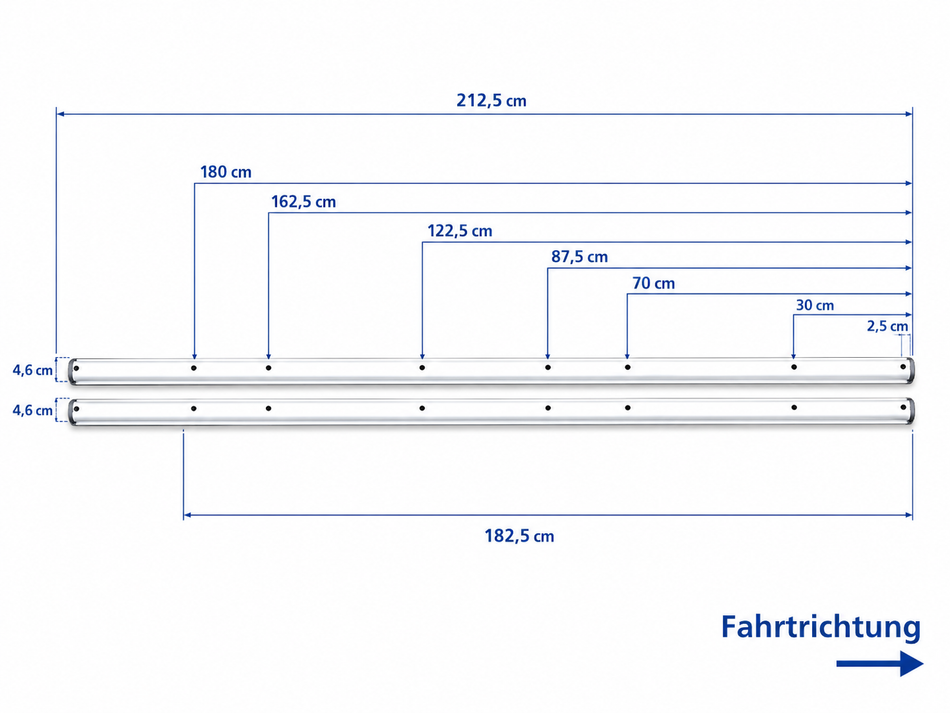 Gleitschiene für Schienensystem – Mercedes-Benz Vito / Viano / V-Klasse