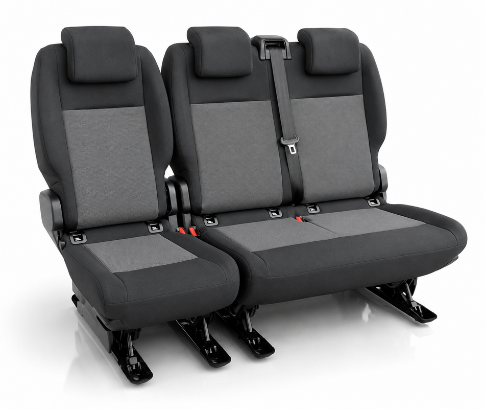 3er Sitzbank 2+1 mit Halterung – Toyota Proace / Peugeot Traveller / Citroën SpaceTourer / Opel Vivaro C